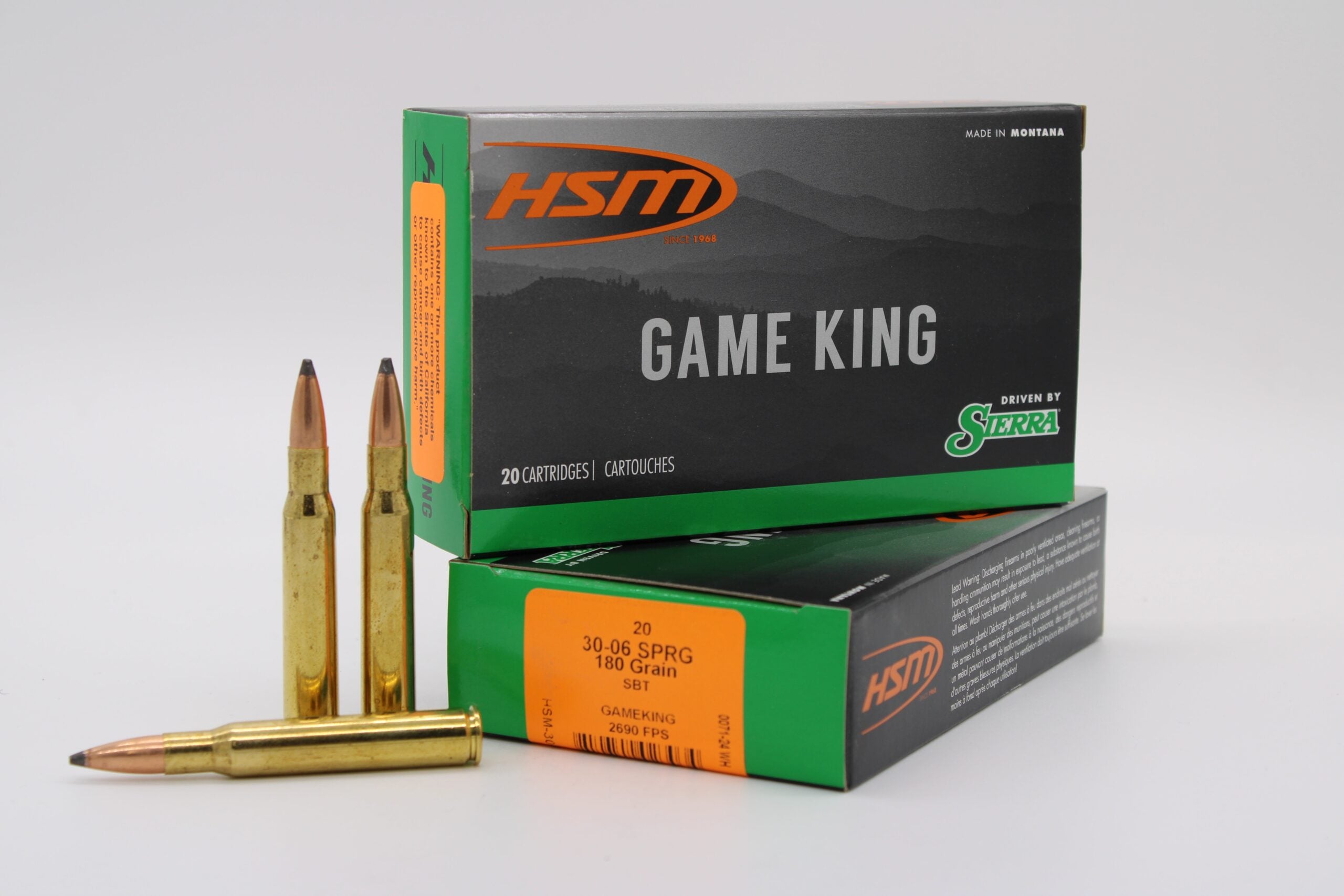 30-06 Springfield, 180gr, GameKing, 20 Rounds 30-06 Springfield, 180gr, GameKing, 20 Rounds