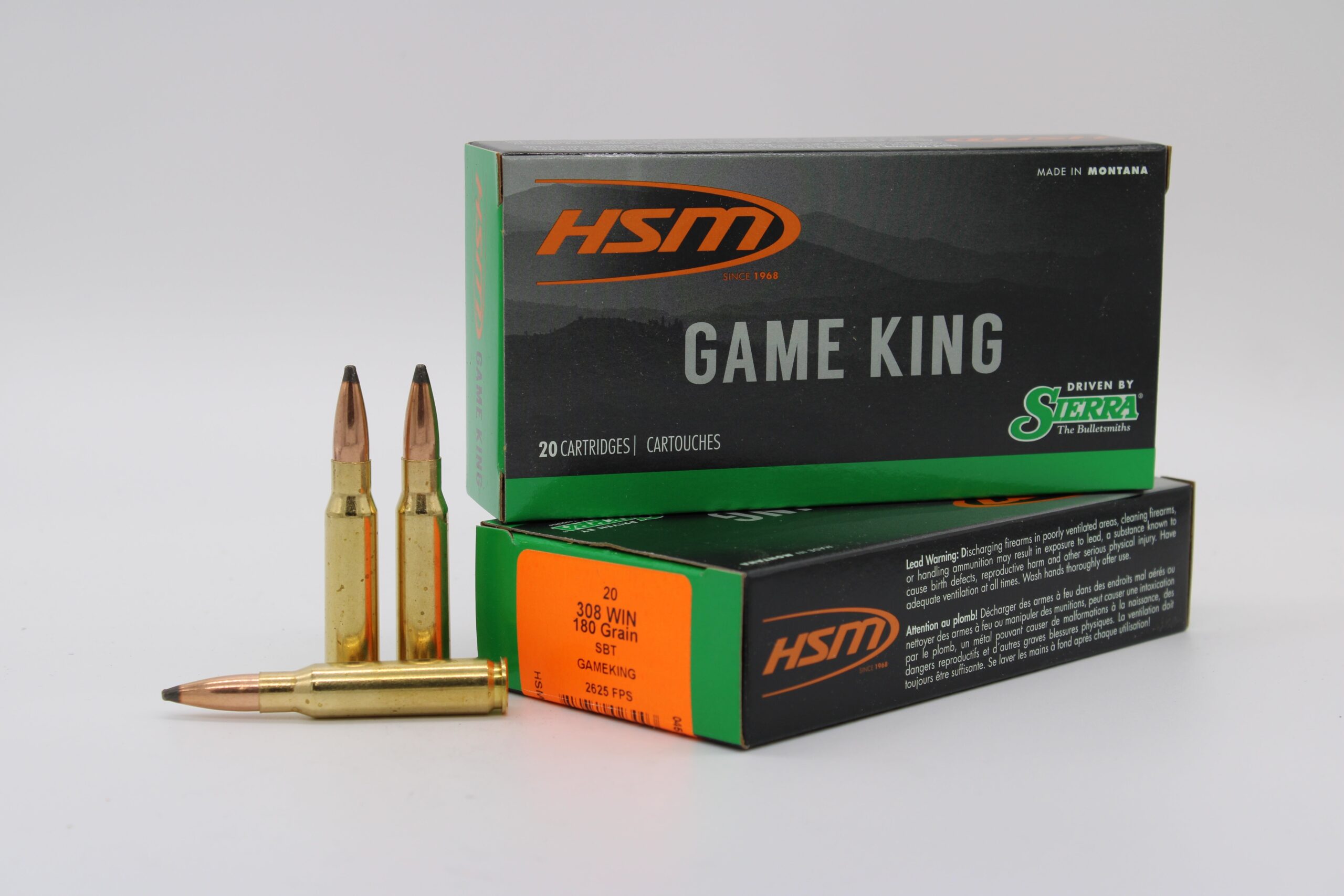308 Winchester, 180gr, GameKing, 20 Rounds 308 Winchester, 180gr, GameKing, 20 Rounds